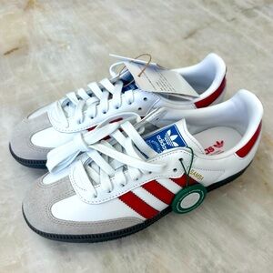 Adidas Samba OG white better scarlet men’s 5.5